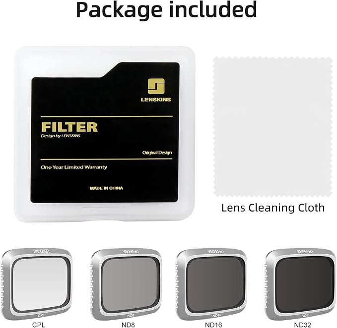 ND Filters for DJI Air 2S Drone, Neutral Density and Circular Polarizer Lens