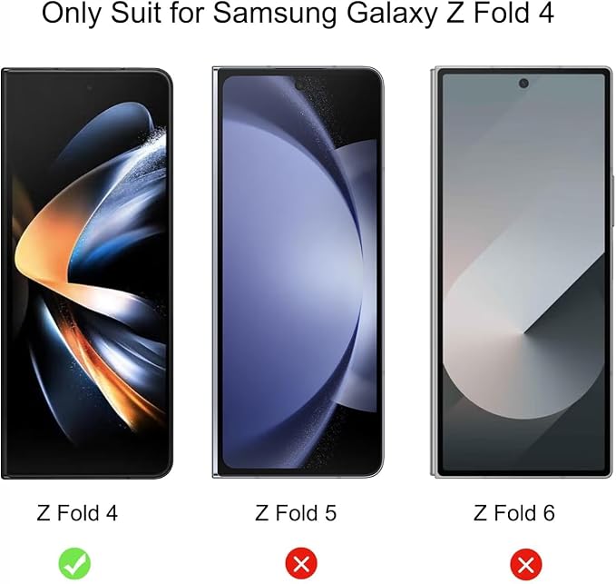 Privacy Screen Protector Designed for Samsung Galaxy Z Fold 4 Anti-peep 1PCS Outside +1PCS Inside Soft Film+ Clear Camera Lens Protector
