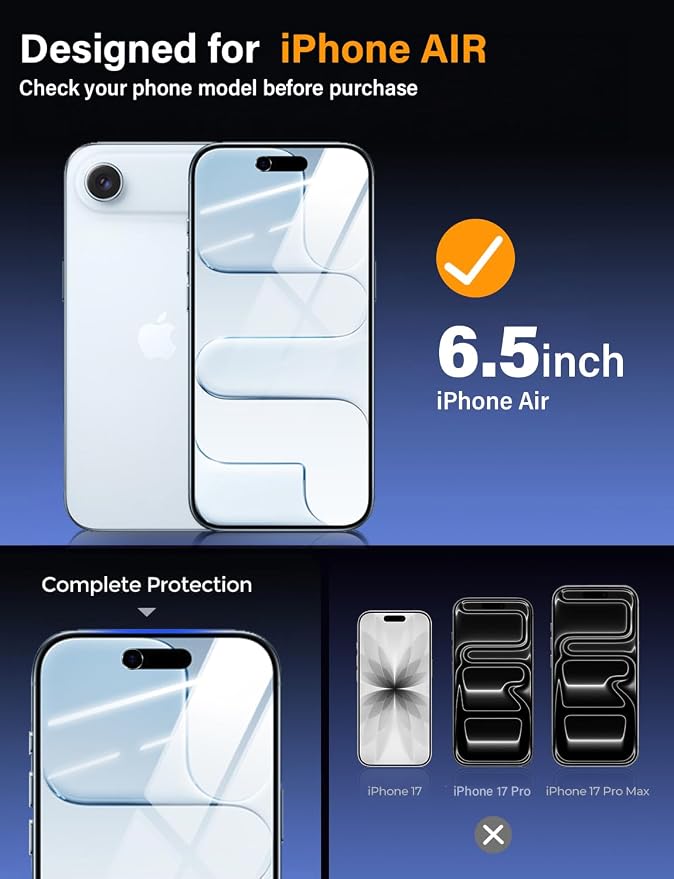 X-level 2 Pack for iPhone 17 Screen Protector with Alignment Frame Anti-Scratch Case FriendlyEasy InstallationTempered Glass Transparent HD for iPhone 17 6.3 Clear Film