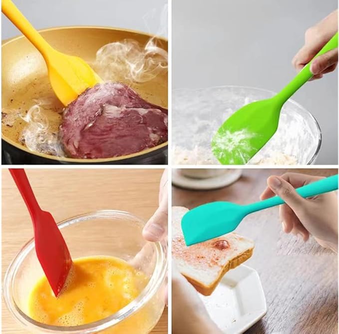 LAPXSNZD 8 Piece Heat Resistant Silicone Spatula Set