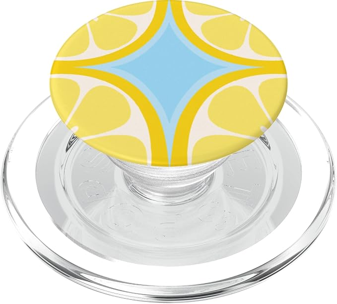 PopSockets Phone Grip – Lemon Slice Blue PopSockets PopWallet for MagSafe