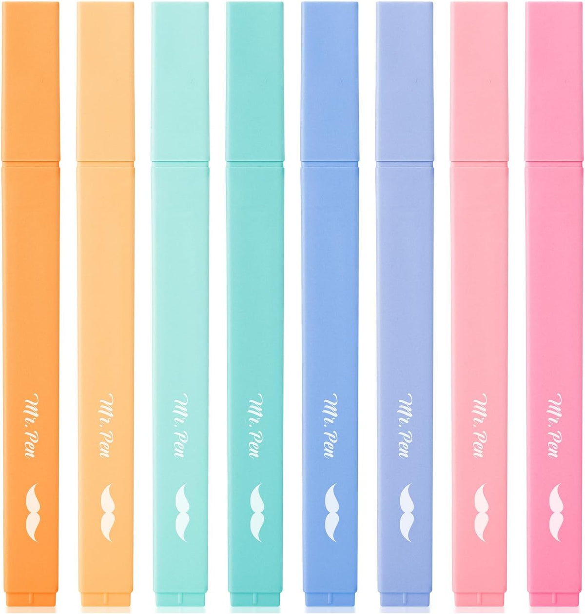 Mr. Pen- Aesthetic Highlighters, 8 pcs, Chisel Tip, Assorted Colors, Cute Highlighters Assorted Colors