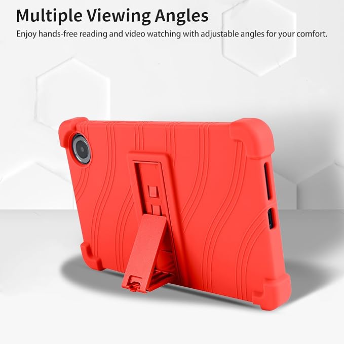 Case for TCL TAB 8 NXTPAPER 5G 8.7-Inch Tablet – Shockproof Silicone Protective Cover with Kickstand Drop-Resistant Business Style (Black)