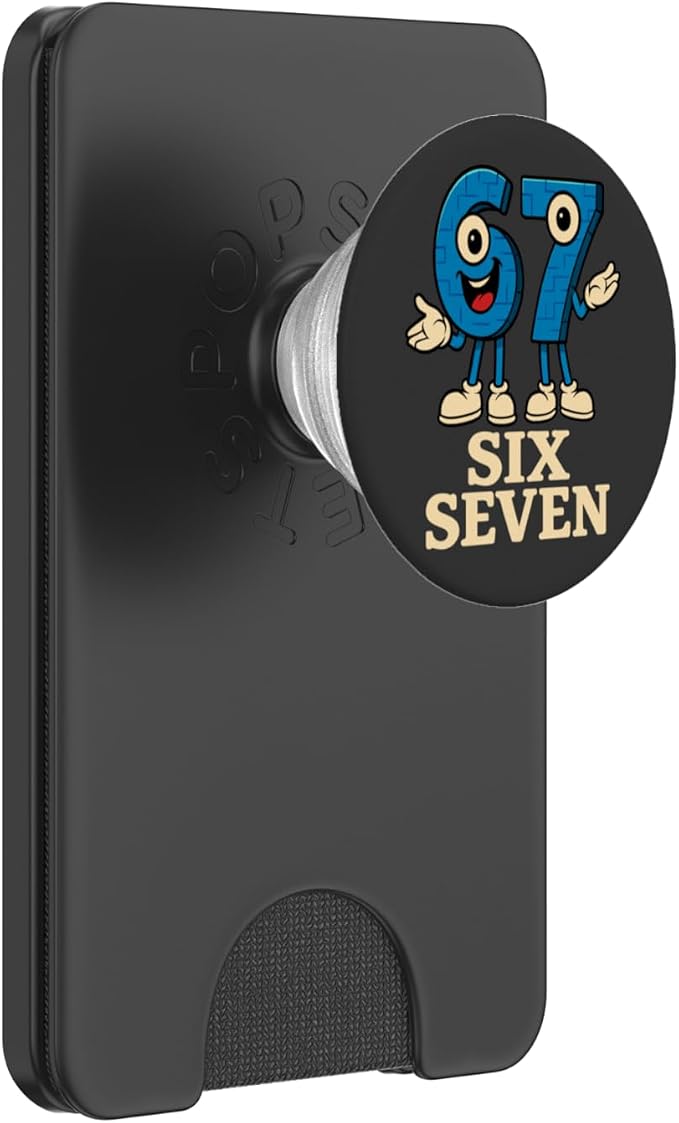67 Six Seven 6-7 - Funny Italian Brainrot Gaming Meme PopSockets PopGrip for MagSafe