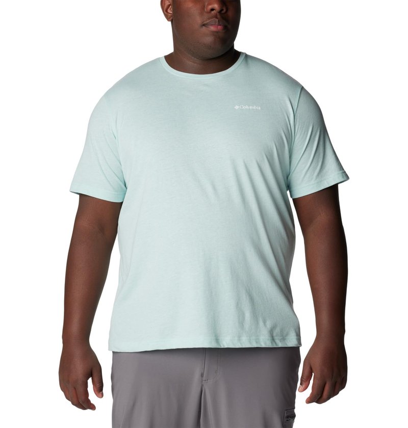 Columbia Men's Thistletown Hills Short Sleeve, Spray Double Dye, 5X Tall