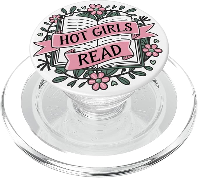 Reading Hot Girls Read Books Bookish Funny Book Themed PopSockets PopWallet for MagSafe