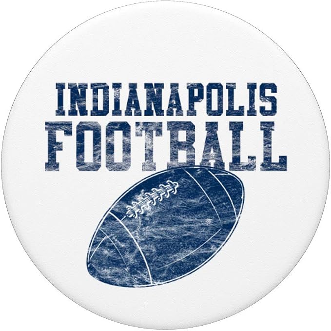 Indianapolis Football on White PopSockets PopGrip: Swappable Grip for Phones &amp Tablets