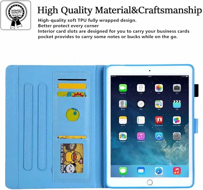 iPad mini Case FANCITY Mini 4 Mini 5 Mini 3/2/1 Smart Wake Sleep Case with Kickstand [Card Slot &amp Pen Holder] PU Leather Protective Cover for Apple iPad mini 4 Mini 5 2019 Mini 2/3 - Beach