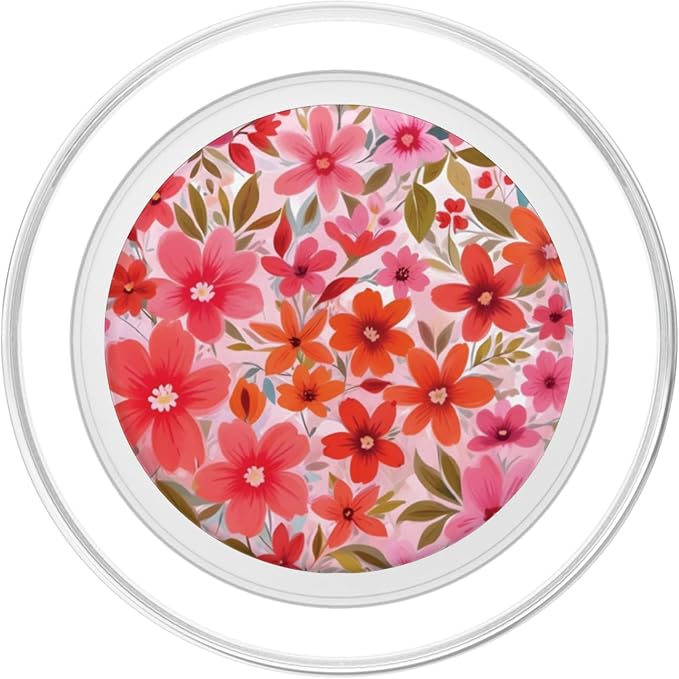 Cute Flower Pink Floral PopSockets Adhesive PopGrip