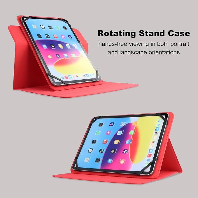 Dteck Universal Case (7.9 to 8.4) - Fold Stand Protective Flip Case for Apple iPad mini/Samsung Galaxy Tab 8.0 8.4 /Lenovo Tab 8 /onn. 100003561 8 Tablet Pro/Android Tablet 8 Inch (Blue Pink)