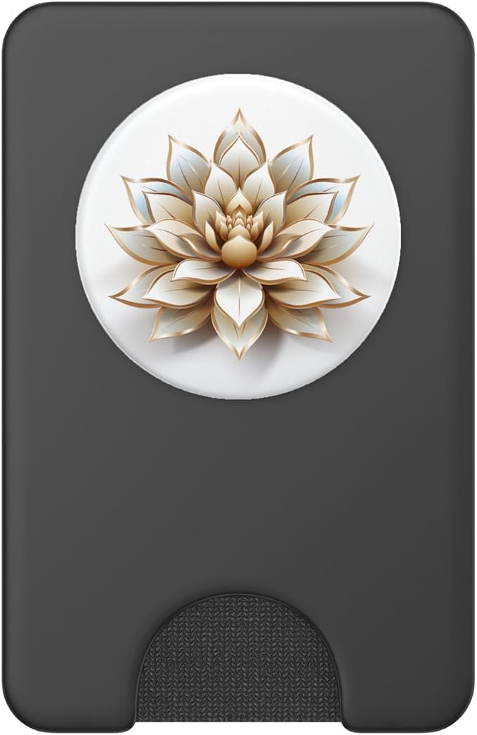 White Lotus Flower PopSockets Adhesive PopGrip