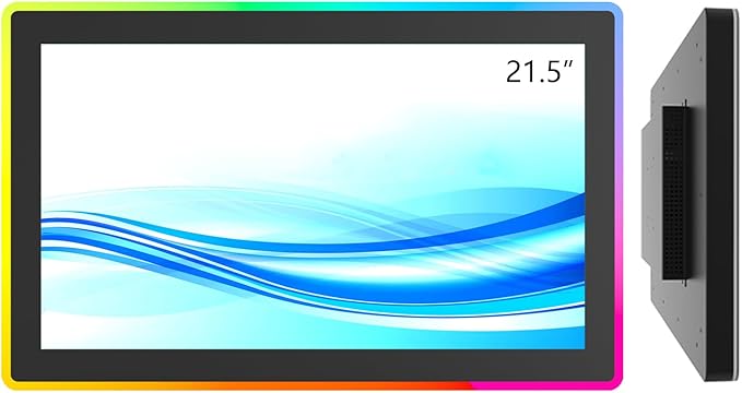 GreenTouch 21.5 Inch LED-Framed Touch Screen Monitor with HDMI VGA DP Interface,Front IP65/IK08 for Casino,Game Hall,KTV