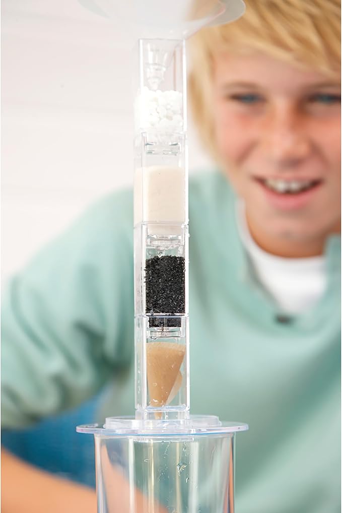 4M: Green Science: Clean Water Science - DIY Mini Water Filtration & Desalination Plant Kit, Solar Powered, STEM Experiment Activity, Kids Ages 5+