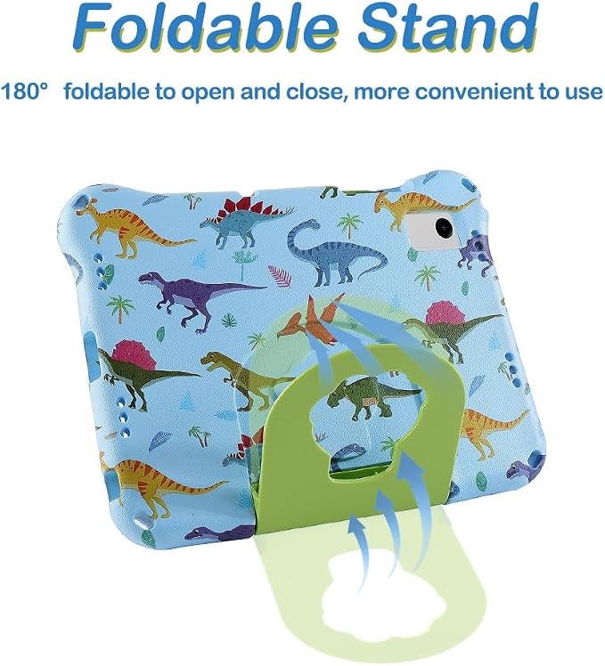 Dinosaur REVVL Tab 5G 2023 Case for Kid Boy Light EVA Kids Friendly Revvl Tab Case with Handle Kickstand Kids Pro Shockproof Full Cover Boy's Gift (KL)