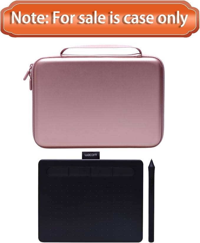 LTGEM Tablet Case for Wacom Intuos Small Graphics Drawing Tablet fits Model # CTL4100 or XPPen Graphics Tablet fits Model # StarG640 (Black)