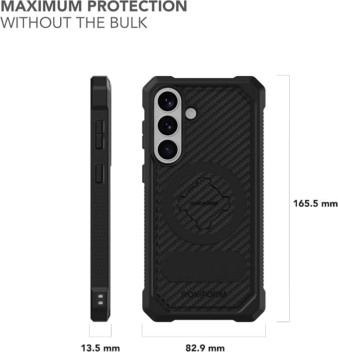 Rokform Rugged Case for Galaxy S26 Magnetic + RokLock (Black)