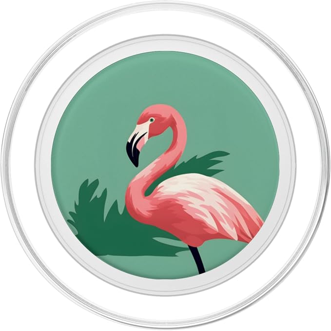 Cute Pink Flamingo Tropical Flamingos PopSockets PopGrip for MagSafe