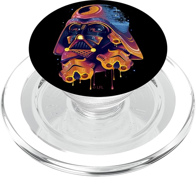 Star Wars Darth Vader Trooper Helmets Psychedelic Drip PopSockets Adhesive PopGrip