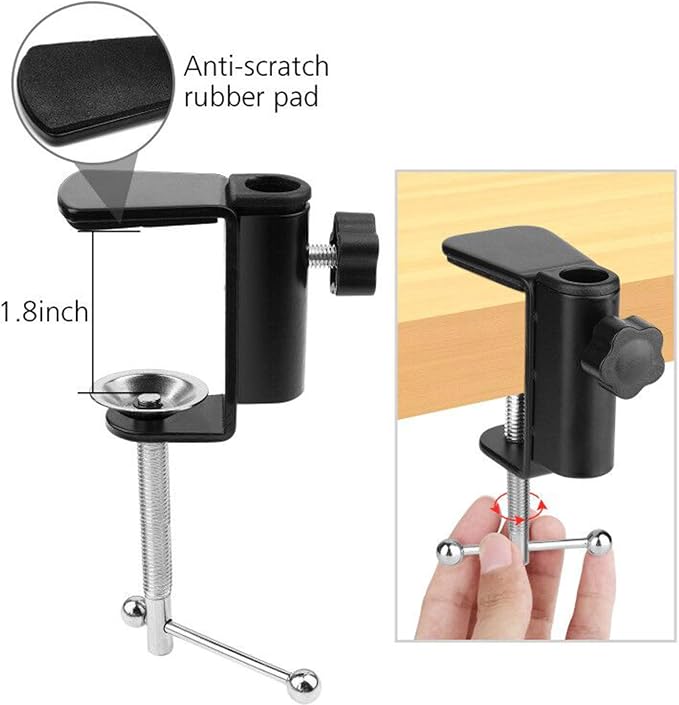 Photo Copy Pico Projector StandChromlives Overhead Tripod Video Stand for PhoneAdjustable Tabletop Overhead Phone MountGooseneck Mini Tripod Stand for Teaching Streaming Baking Crafting