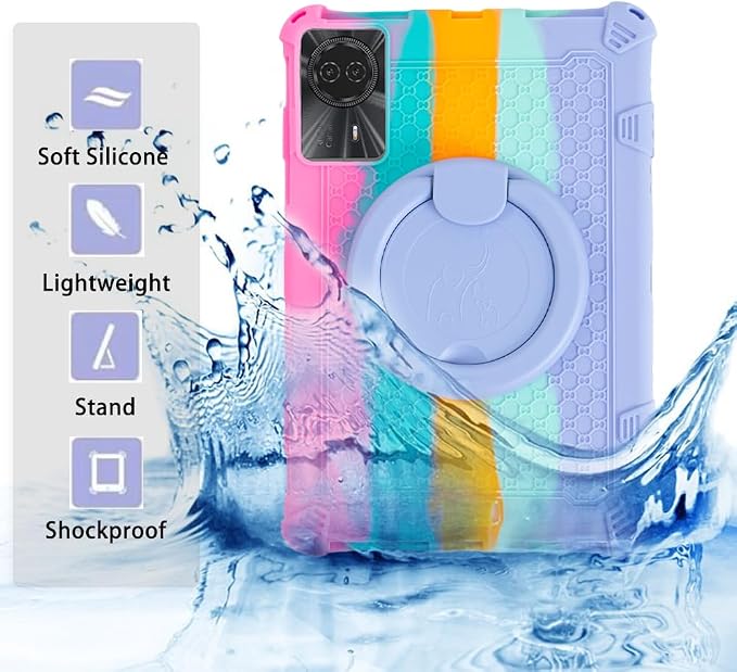 11-inch Android Tablet case for TABWEE T90/W90 360° Rotating case for Blackview 90 WiFi/DOOGEE U11/T30 Pro/T30 SE Tablets(Black)