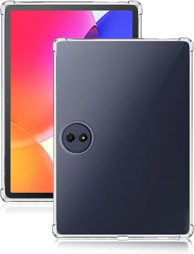 TPU Case for TCL TAB A1 Plus 12.2-Inch Tablet Soft Flexible Shockproof Cover with Airbag Protection Anti-Scratch(Clear)
