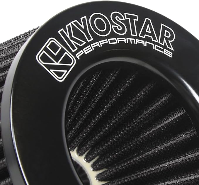 Universal 3/3.5/4" High-Flow Air Filter, Reusable Cone Cold Air Intake