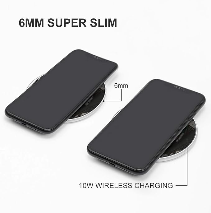 Old Boat Wireless Charger 10W Portable Fast Wireless Charging Pad Compatible with Phone Slim Charging Station Lightweight Charger Mat Charging Block for Travel Home Office
