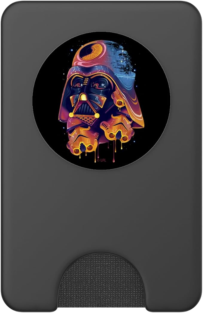 Star Wars Darth Vader Trooper Helmets Psychedelic Drip PopSockets Adhesive PopGrip