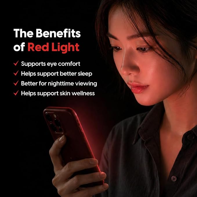 2-Pack Red Light Converter Screen Protector for Samsung Galaxy S23 Quantum Dot Technology Converts Blue Light to Red Light for Better Sleep &amp Eye Comfort 9H Tempered Glass with Easy-Install Fram