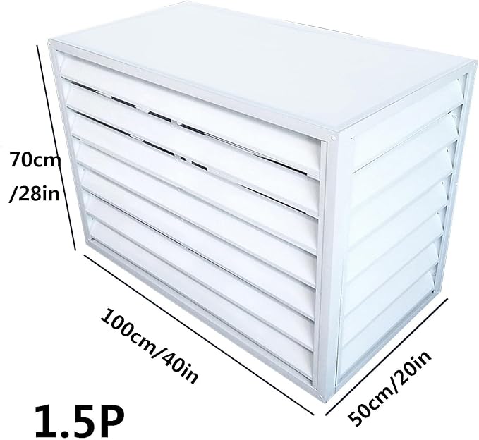 Aluminum Outdoor Condenser Protective Cover, freestanding Enclosure to Cover
