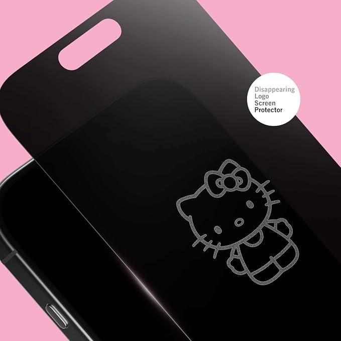 Hello Kitty Balloon Privacy Screen Protector - for iPhone 14 Plus13 Pro Max - with Disappearing Logo - Scratch-Resistant and Easy-to-Install Screen Protectors (Includes Installation Tray)