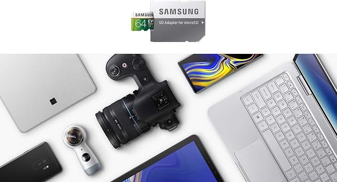 SAMSUNG ELECTRONICS EVO Select 256GB MicroSDXC UHS-I U3 100MB/s Full HD & 4K UHD Memory Card with Adapter (MB-ME256HA)