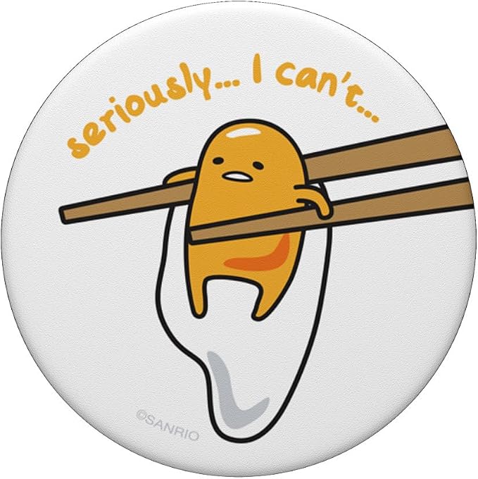 Gudetama Chopsticks PopSockets Stand for Smartphones and Tablets PopSockets Adhesive PopGrip