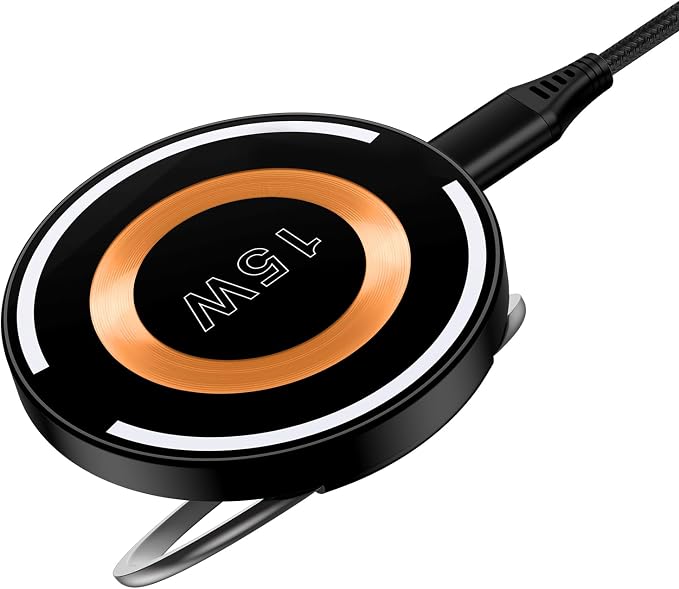 Samsung Magnetic Charger Wireless Pad for Samsung Galaxy S25 Edge/S25 Ultra/S24 FE/S23/S22/S21/S20/S1015W MagSafe Charger Fast Charging for iPhone 16e/16 Pro Max/16 Pro/16/15/14/13/12/Pixel 10 Pro XL