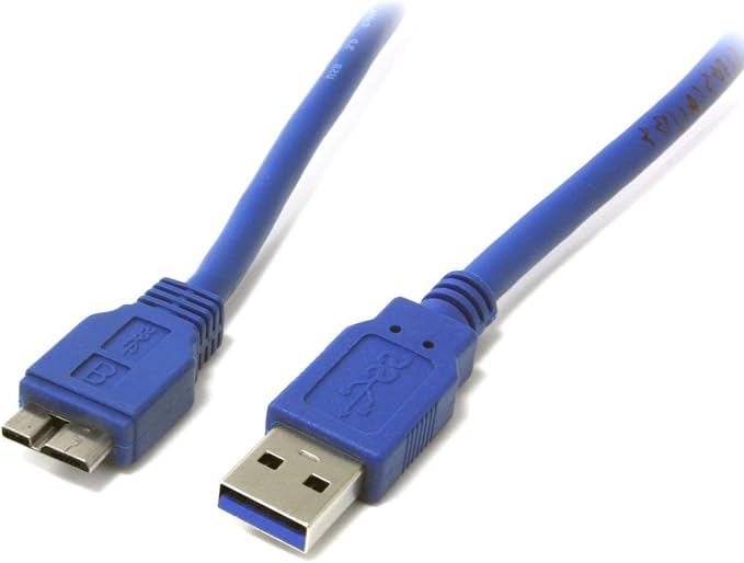 StarTech 3ft USB 5Gbps Cable USB-A to Micro-B M/M Black (USB3SAUB3BK) | SuperSpeed Shielded Molded connectors with strain relief SuperSpeed compliant