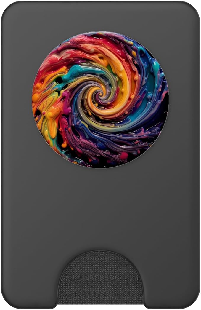 Rainbow Swirl in Oil Paint Style Pride Rainbow PopSockets Adhesive PopGrip