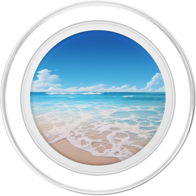 Cute Beach Themed Beach Scene PopSockets PopGrip for MagSafe