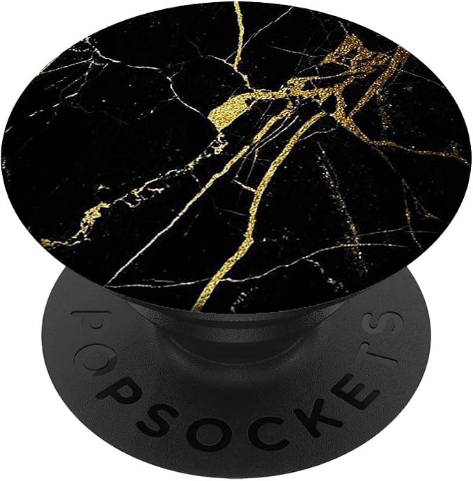 Black Gold-Marble PopSockets Adhesive PopGrip