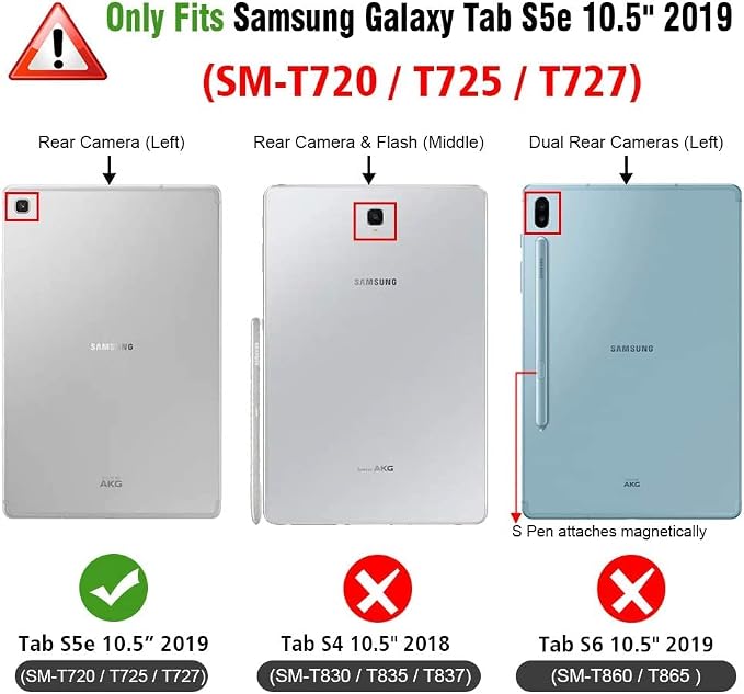 Case for Samsung Galaxy Tab A 10.1 2019 Model SM-T510/T515/T517 Stylus Holder Flip Wallet Leather Shockproof Cover for Galaxy Tab A SM-T510 Case Bicolor Marble