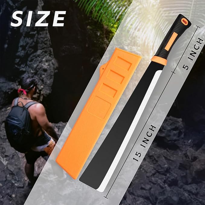 Billhook Sickle Machete for Yard Work Cutting Trees Heavy Duty machetes Mexicanos de Trabajo Best Machete Camping,Gardening Machete,Land Management,Hunting and Outdoor.