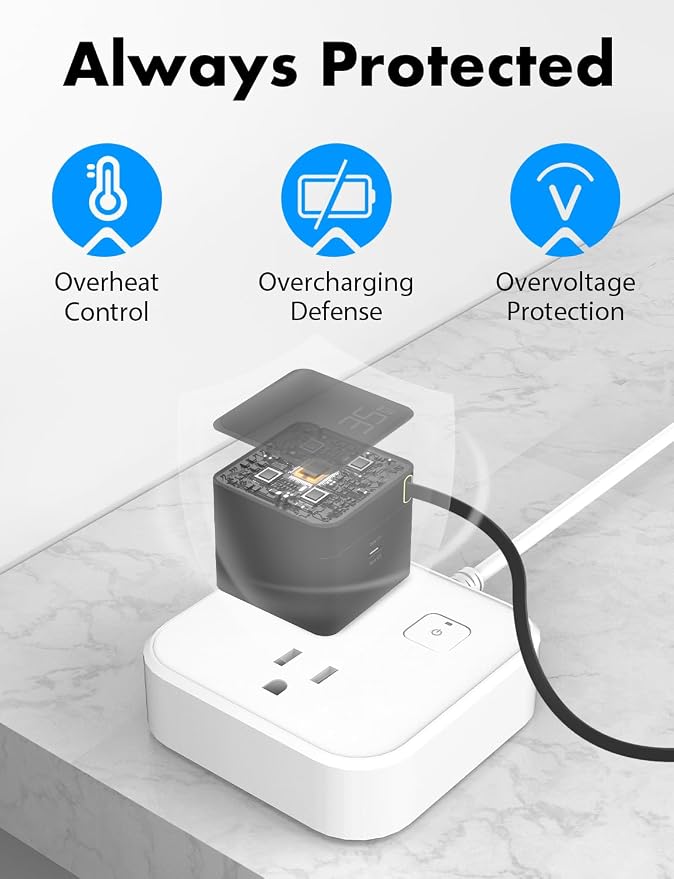USB C Retractable Charger GaN PD 35W Charger Block Black | Type C Cable Portable Wall Phone Fast Charging Adapter Foldable Plug for iPhone 17/16/15 Pro Max/iPad/Galaxy/Pixel
