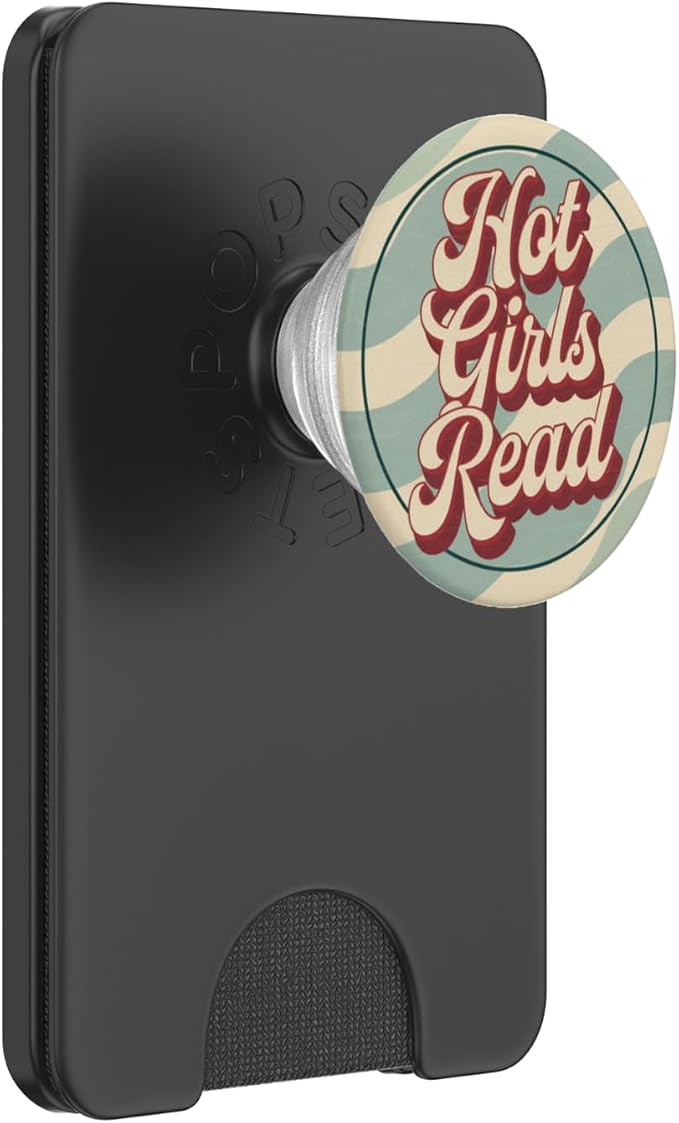 Hot Girls Read Retro PopSockets Adhesive PopGrip