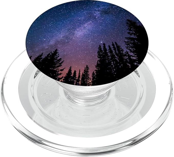 Starry Night Forest Milky Way PopSockets Adhesive PopGrip
