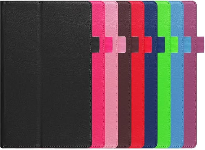 Tablet Cover for Amazon Kindle Fire 7 5th Generation(Model:SV98LN2015 Release)Ultra Slim Folio Stand Lightweight Leather Case for Kindle Fire HD7 5th Gen 7 (Li-Brown)