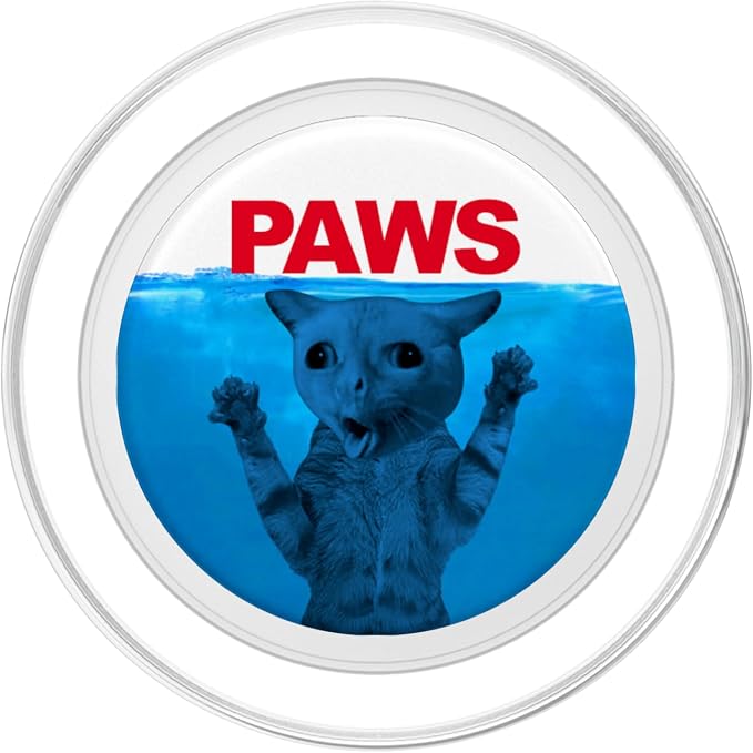 Paws Cat Meme Humor Funny Kitty Lover Funny Cats Dads Mom PopSockets Adhesive PopGrip