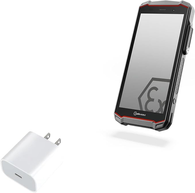 BoxWave Charger Compatible with i.Safe Mobile IS540.1 - PD GAN miniCube (30W) 30W Tiny PD GAN Type-C Wall Charger - Winter White