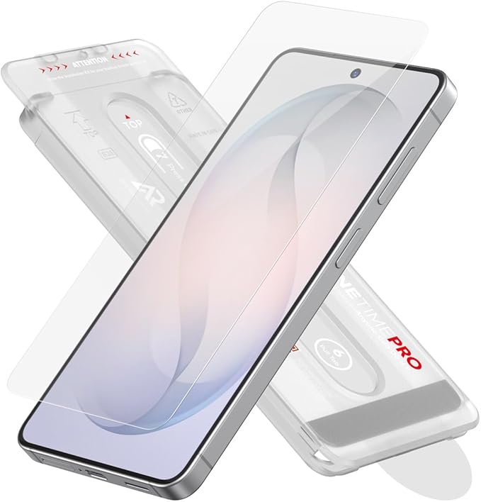 FLOLAB NanoArmour ONETIME PRO for Samsung Galaxy S26 Screen Protector Anti Reflective Tempered Glass Edge to Edge Fingerprint ID Compatible Dust Free Easy to Install