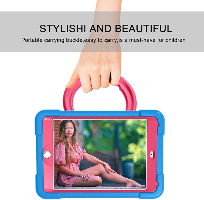 AKABEILA Compatible with Amazon Fire HD 8 2020/2022 Tablet Case，Rugged Kids Case with Stand Lightweight Shockproof Kids Friendly Tablet Cover Black