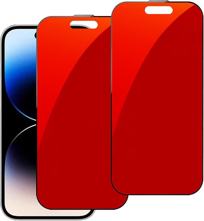 2 Pack for iPhone 13 Pro Max / 14 Plus Privacy Screen Protector Anti spy Tempered Glass Gradient Colorful Anti blue Light Film 6.7 inch