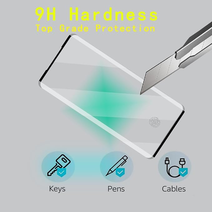 [4 Pack] Tempered Glass Screen Protector for Samsung Galaxy S20 Ultra | Tempered Glass Scratch Resistant Easy-Install Bubble Free Anti-Fingerprint